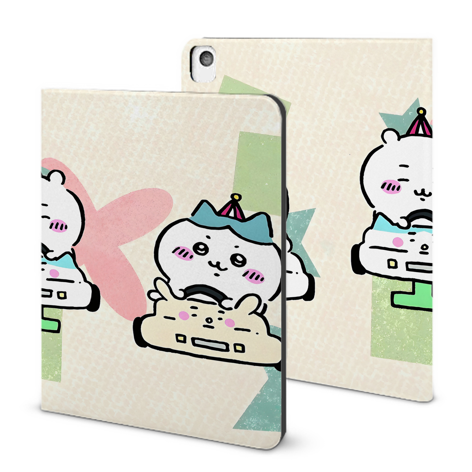 （画像用） ちいかわ Chii-kawa IPadケース ペンホルダー付き ブックスタイルデザイン